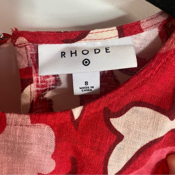 RHODE x Target Patterned Midi Dress Size 8 - Picture 3 of 7